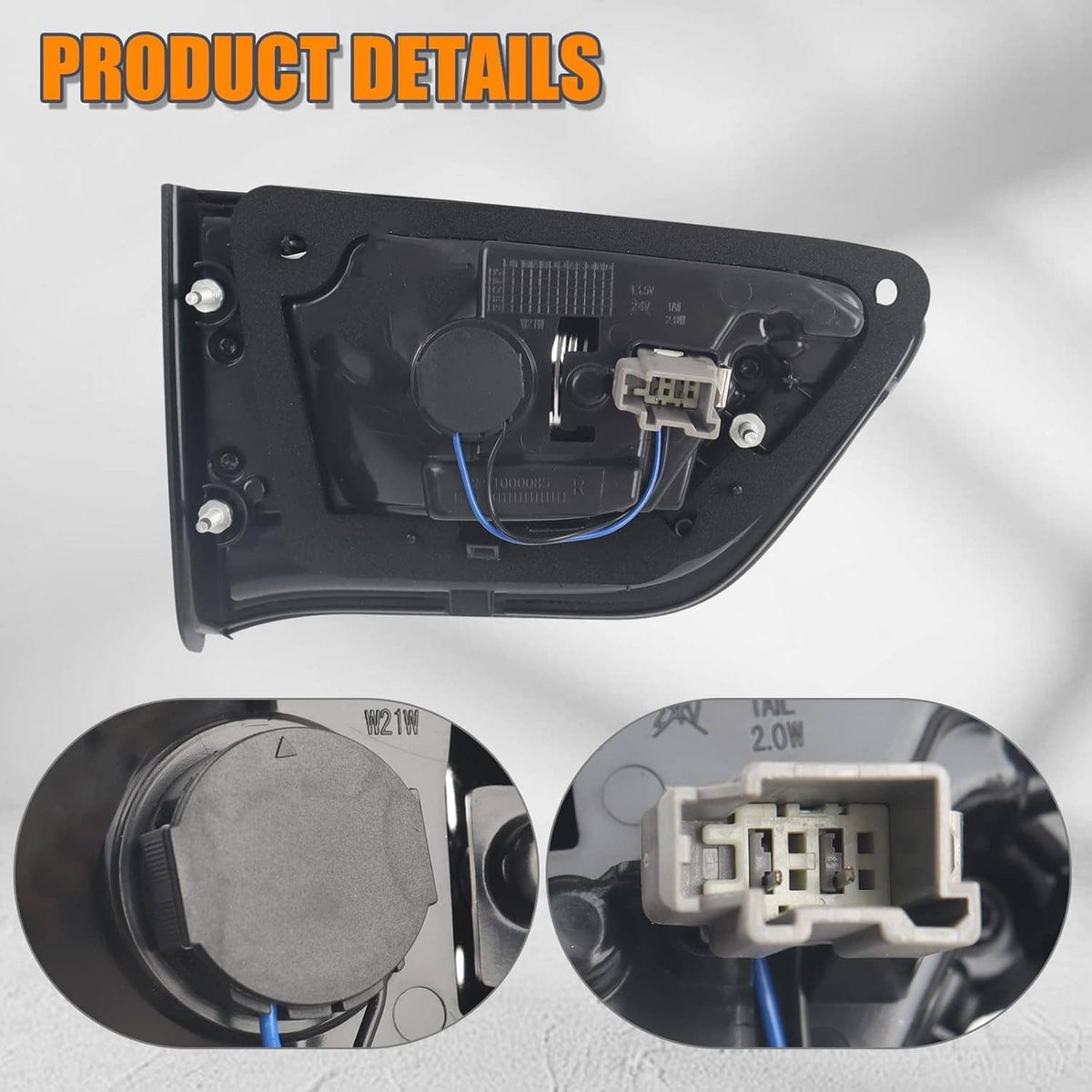Solidspare Aftermarket Inner Halogen Tail Light Right Side Inner for 2017-2026 Jeep Compass
