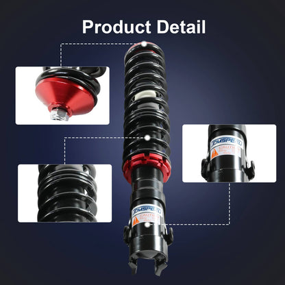 Solidspare Coilover Kits For VW MK2 MK3 GOLF & JETTA Coil Spring Struts Adjustable Height