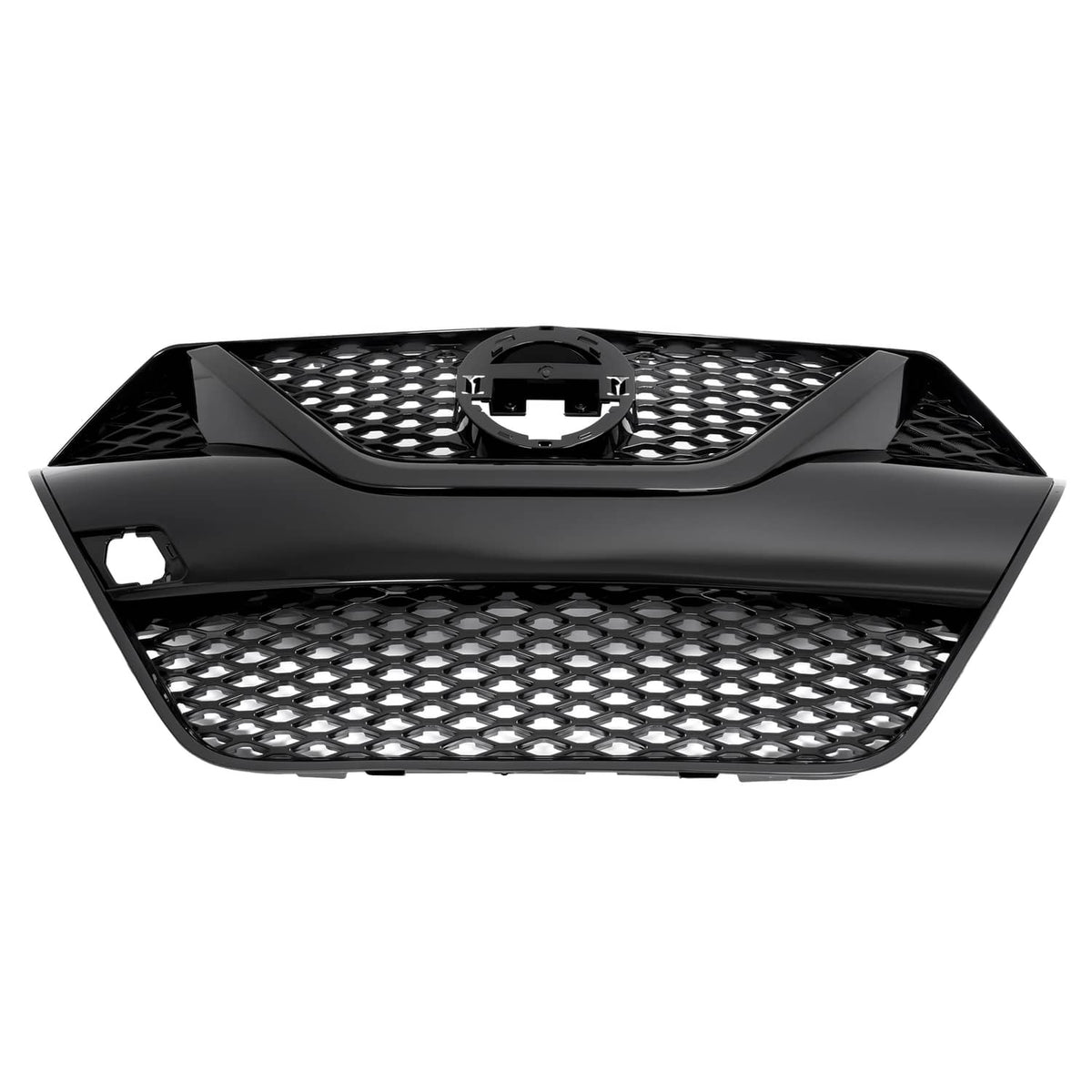 Solid Spare For Nissan Maxima 2016-2018 2017 Front Upper Grille Full Gloss Black Grill