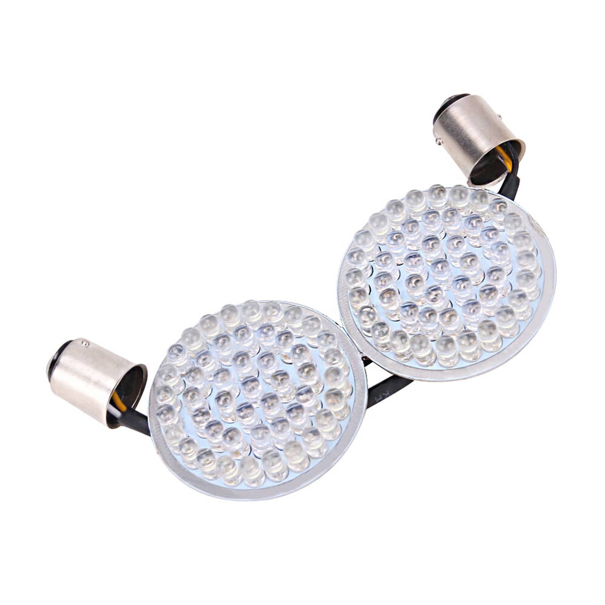 Solidspare Front 2" Led Turn Signal Light 1157 Bulb For Harley Touring Road Glide Limited