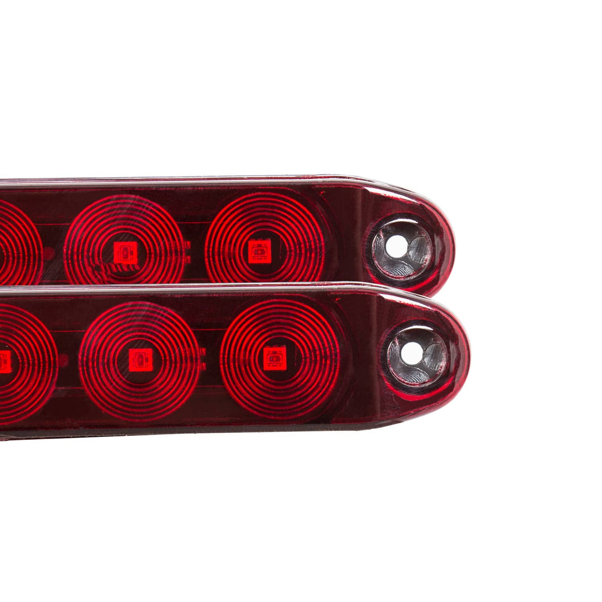 Solidspare 2 pcs 16" Red Trailer Truck Light Bar 11 LED chips Turn Rear Brake Lamp Strip