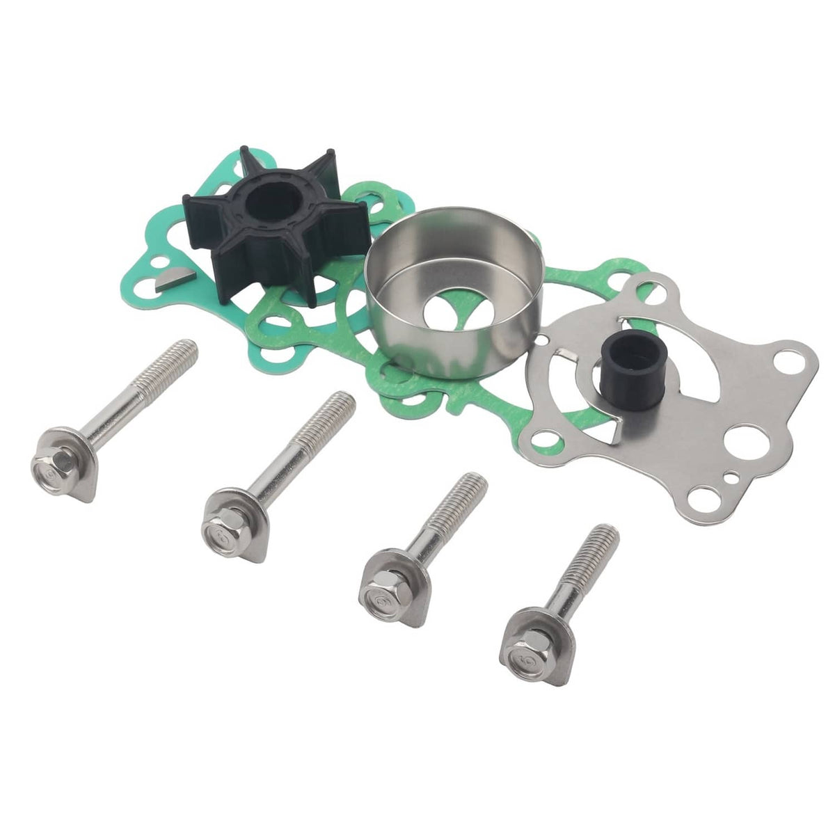 Solid Spare Water Pump Impeller Kit For Yamaha 6H4-W0078-00 40HP 50HP Sierra18-3429 Outboard