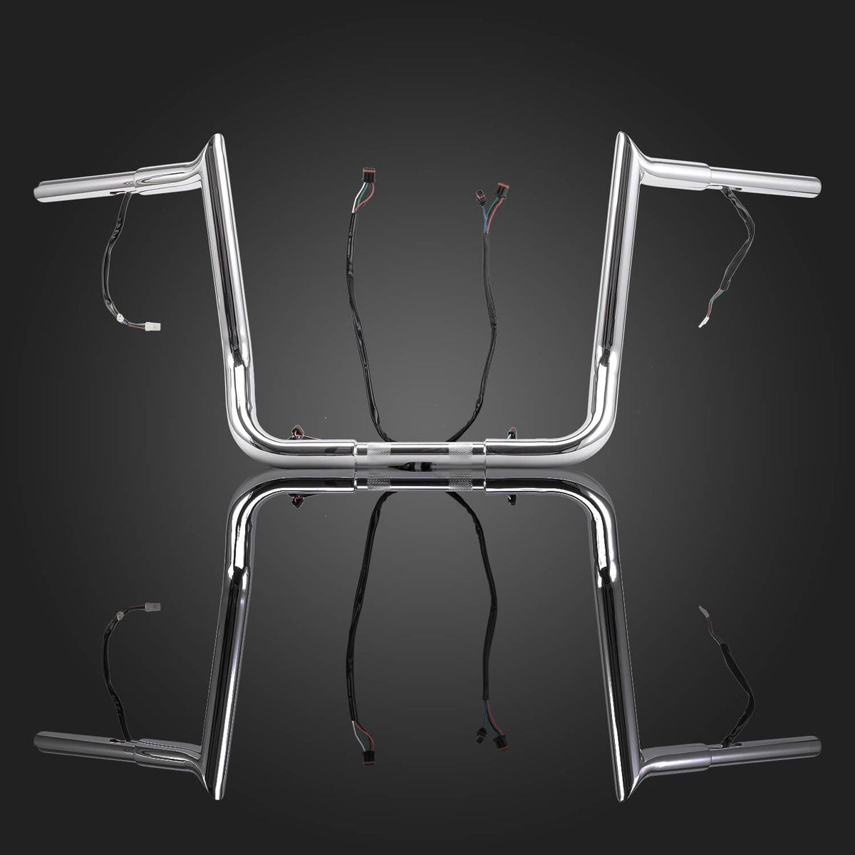 Solidspare Chrome 14" Pre-Wired Ape Hanger Handlebars For 2015-2022 CVO Street Glide FLHXSE