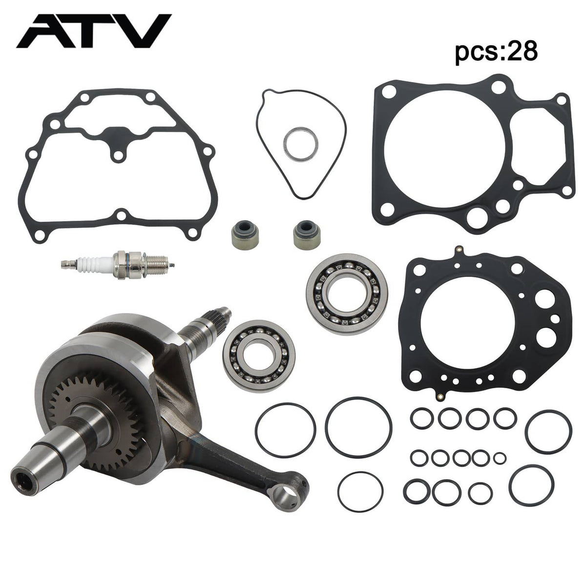 Solidspare For Honda TRX420 TE FM Engine Rebuild Kit Crankshaft bearing 13000-HR5-CC0 14-23