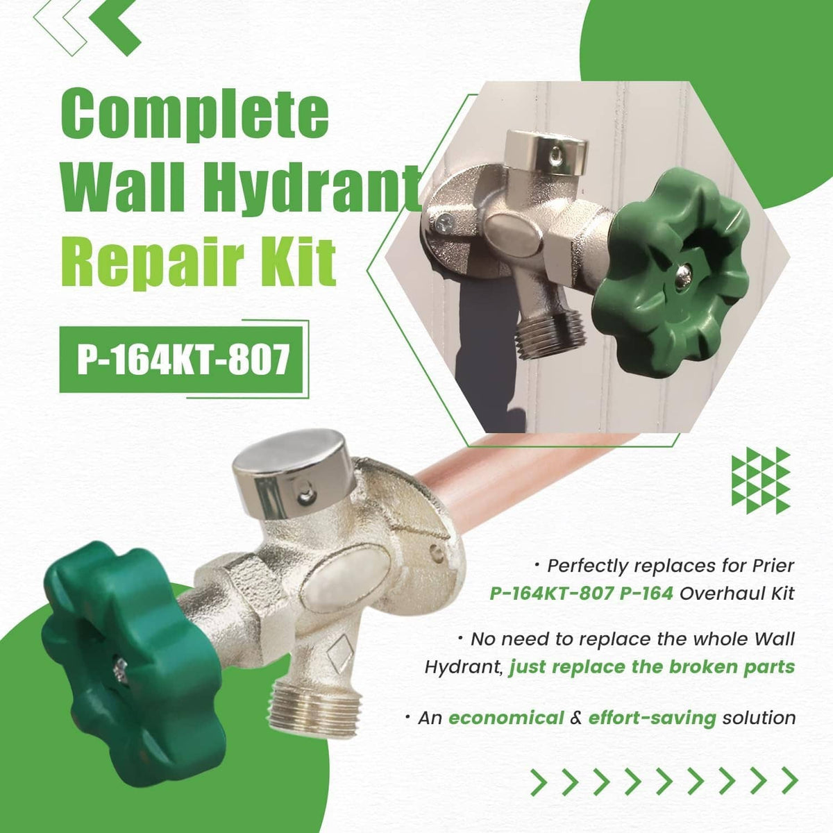Solidspare Replace for Prier P-164KT-807 Rebuild Kit fit for P-164 Original or Diamond