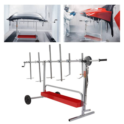 Solid Spare Paint Rack Rotating Parts Work Stand Painting Repair For AutoBody Door Bumper
