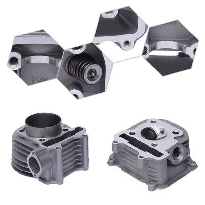 Solidspare For GY6 150cc 57.4mm Big Bore Kit Set Cylinder Head Piston Gasket Set QMJ157