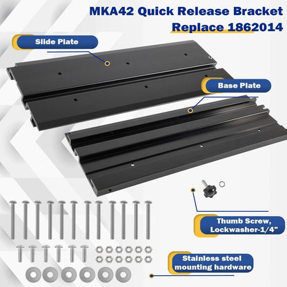 Solid Spare For Minn Kota 1862014 MKA-42 Aluminum Quick Release Bracket Trolling Motor Mount