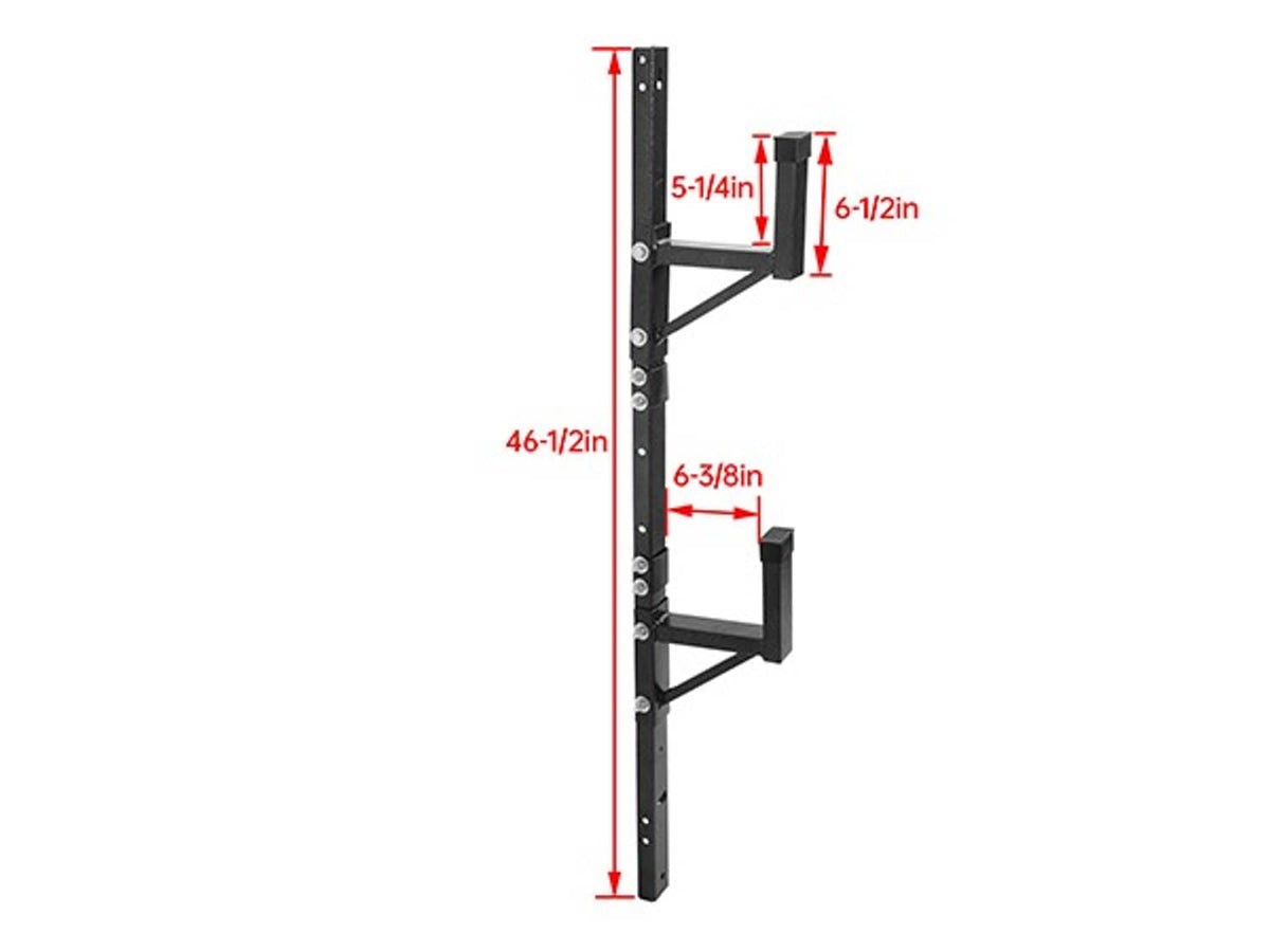 Solidspare 2 Adjustable Trailer Side Ladder Rack Exterior Wall Mount For Enclosed Trailers