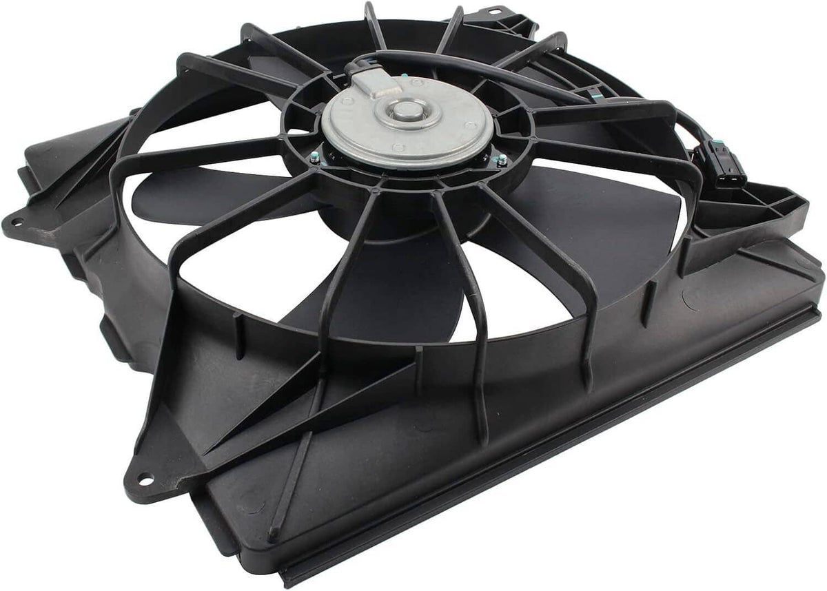 Solidspare 2PCS AC Condenser Radiator Cooling Motor Fan For 2013-2017 Honda Accord Touring