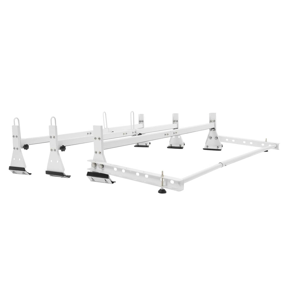 Solid Spare 750 lbs Roof Ladder Rack W/Cargo Roller For Chevy Express Savana 2500/3500 96-23