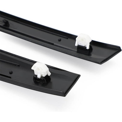 Solidspare Left & Right Side Window Molding Door Sash Trim For 1992-1995 Honda Civic Black