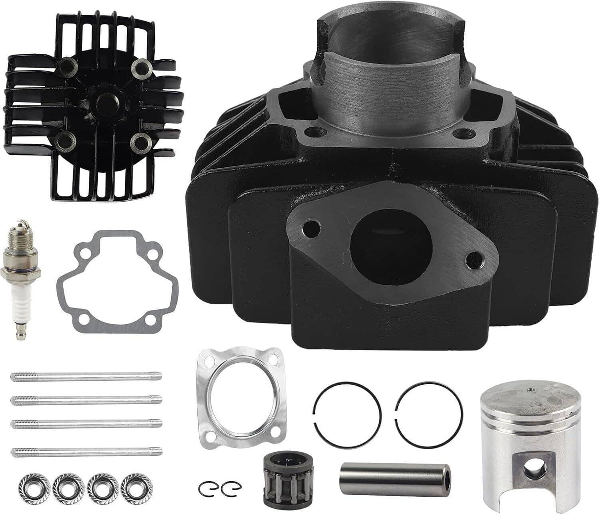 Solidspare 60CC Big Bore Set For Yamaha PW50 Cylinder Piston Gasket Head Top End 1981-2009