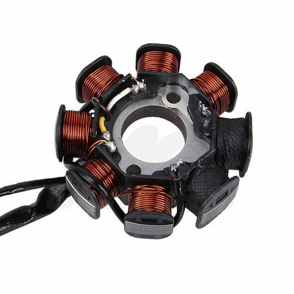 Solidspare For GY6 50cc 110cc 125cc 150cc Moped Scooter ATV Magneto Stator 8 Pole Coil