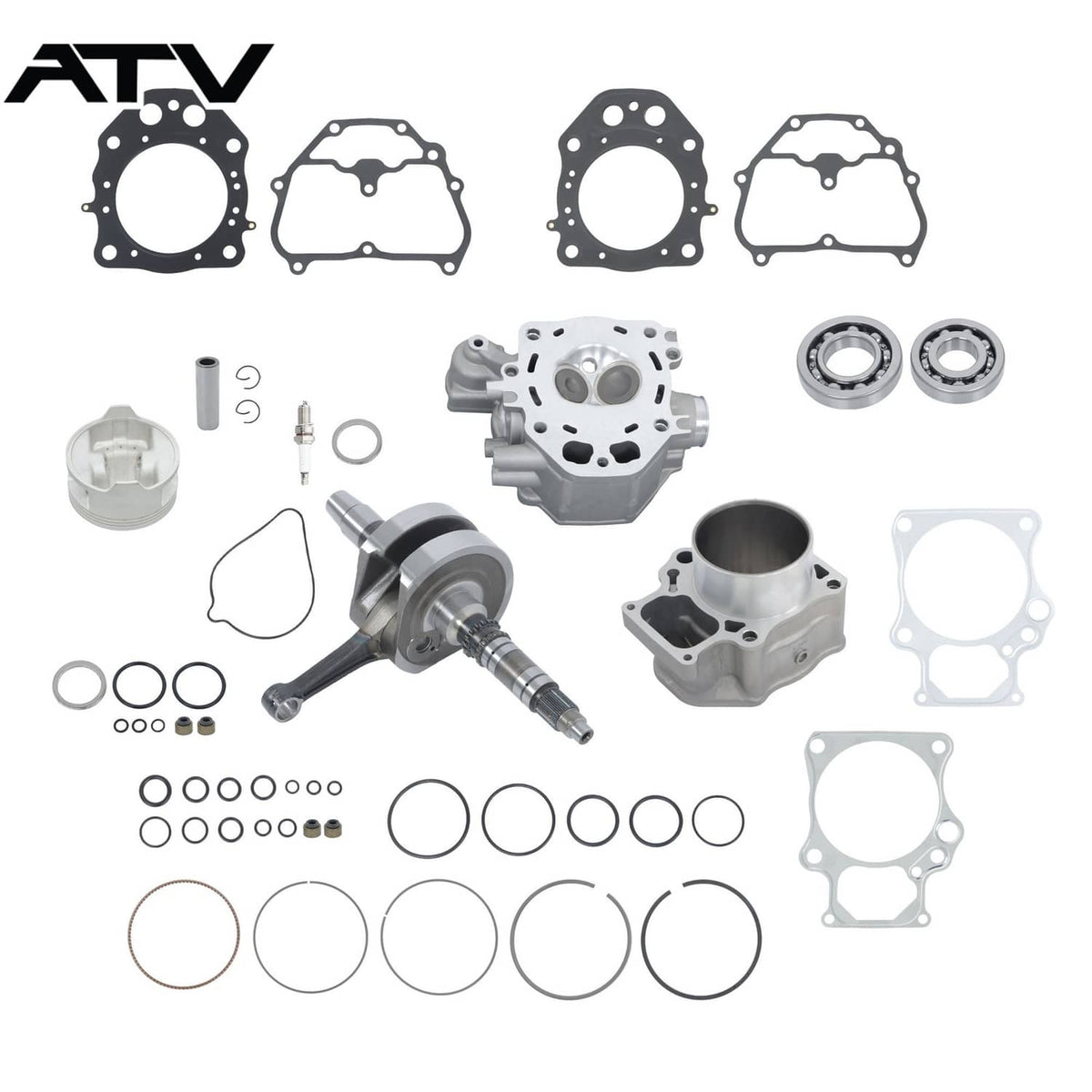 Solidspare 12200-HP7-A01 Cylinder Head SXS500M 2009-24 For Honda TRX420 TRX500 Rebuild Kit