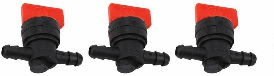 3 KIT 1/4" IN LINE FUEL GAS FILTER SHUT CUT OFF VALVE CLAMP 494768 697947 698183