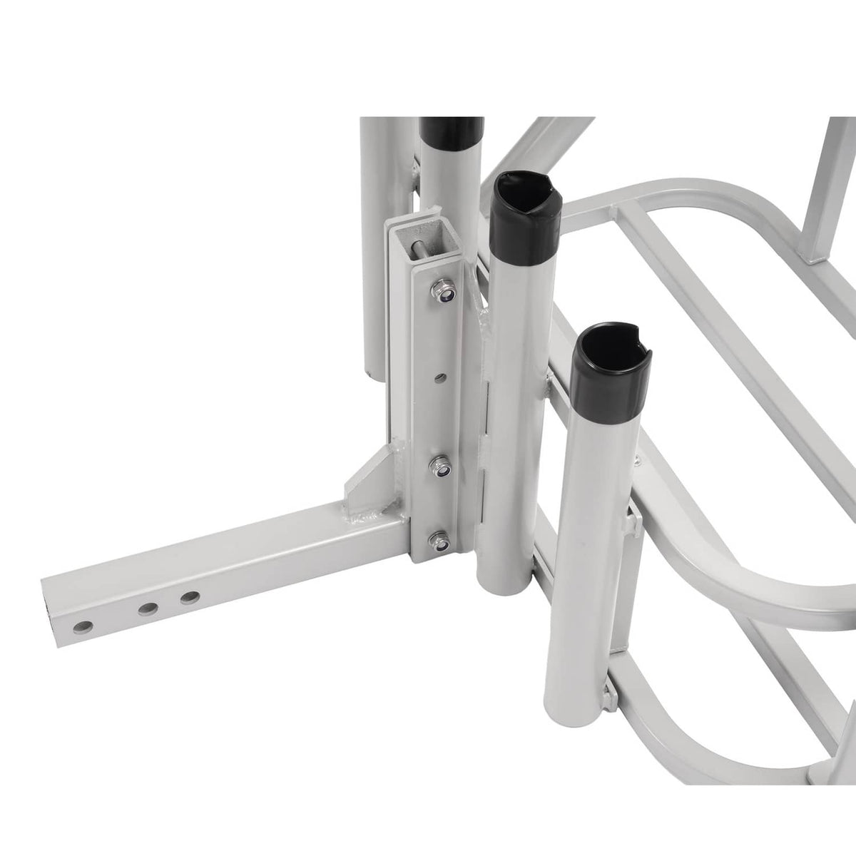Solid Spare Heavy Duty Fishing Rod Rack Rod Holder 2" Receiver Hitch Mount w/Notch Caps