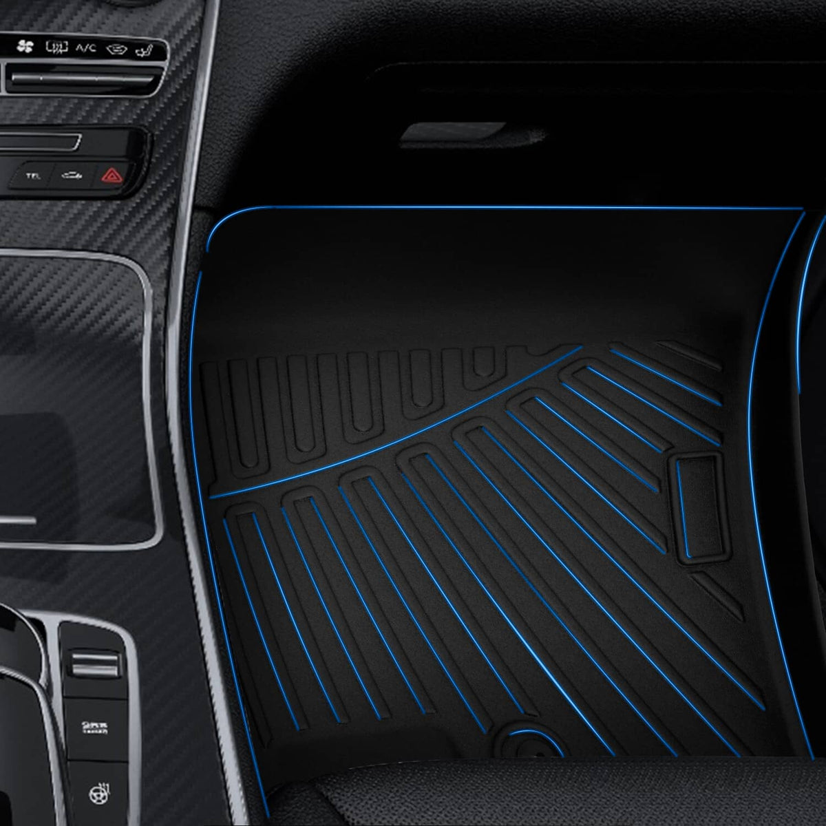 Solidspare Floor Mats & Trunk Cargo Liner 3D For 2021-26 Kia K5 (Only for FWD) All Weather