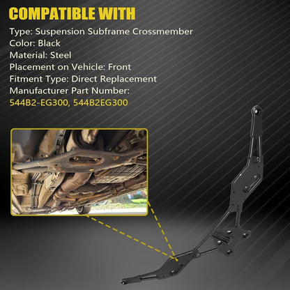 Solidspare Front Crossmember Subframe Bracket For Infiniti EX35 G35 G37 M35 544B2-EG300