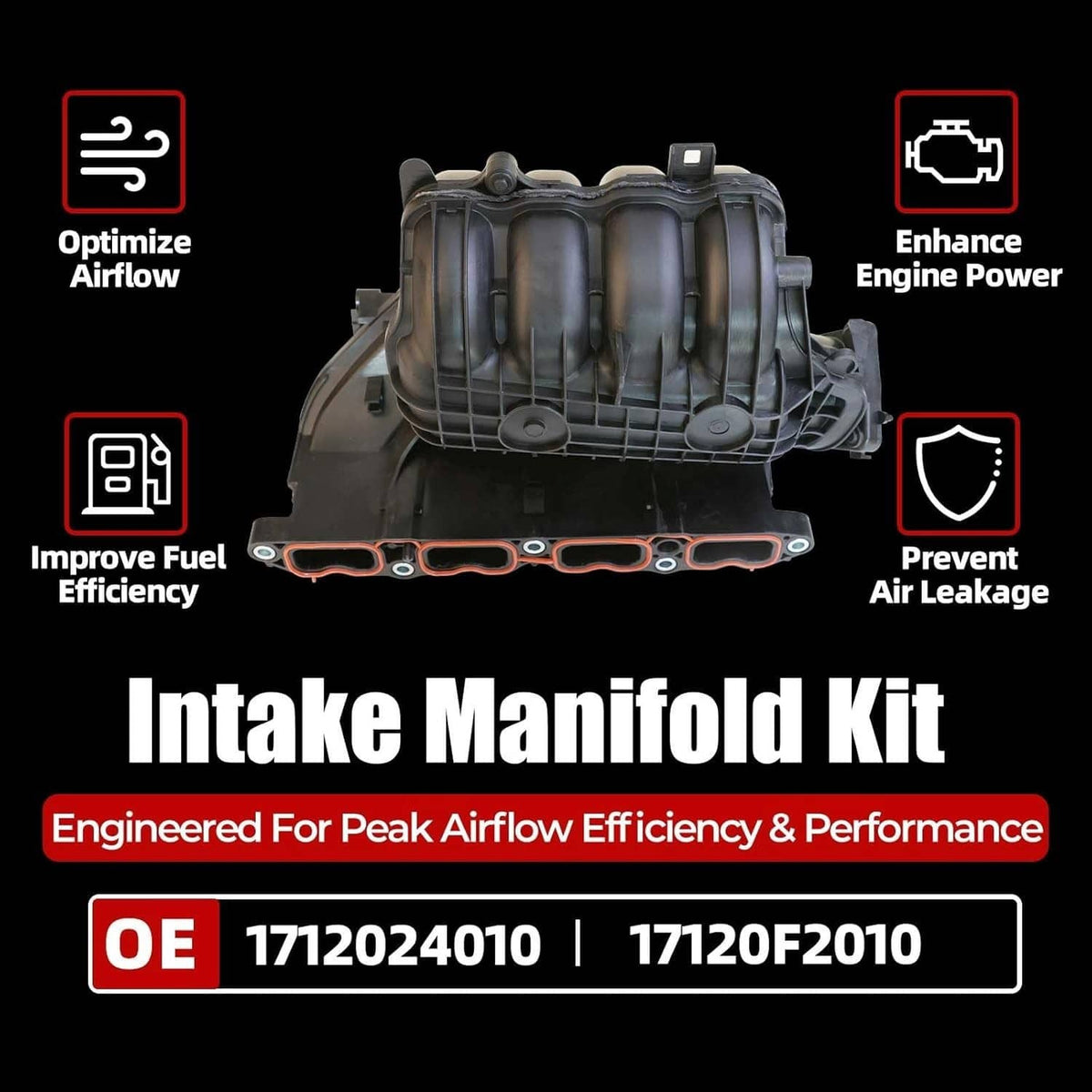 Solidspare Intake Manifold w/Gasket for 19-23 Toyota Corolla 22-23 Corolla Cross 2.0L -Gas