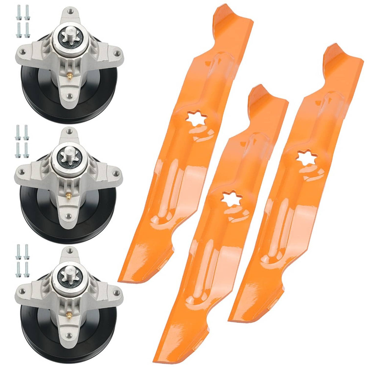 Solidspare 50" Deck Spindle Blade Rebuild Kit fits Troy Bilt RZT 50 Mustang XP 50" Deck