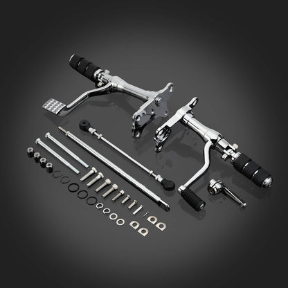 Solidspare For 91-03 Harley Sportster Forward Controls Complete Kit Pegs Levers & Linkages