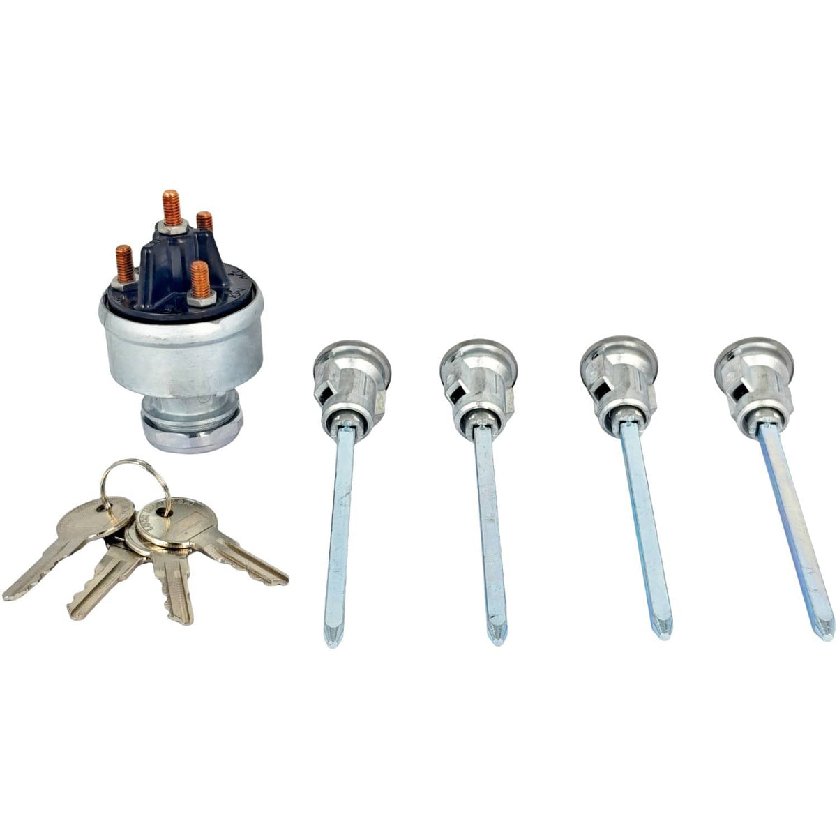 Solid Spare Ignition Switch Kit w/ 4 Door Lock Cylinder & 4 Key 2309994C268 Fit Peterbilt