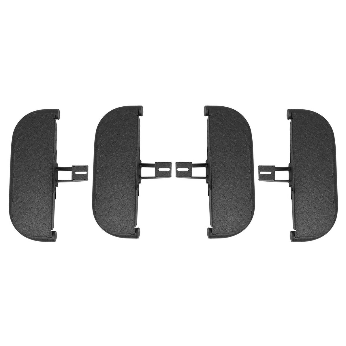 Solid Spare Side Hood Steps Kit For 07-18 Jeep Wrangler JK Unlimited JKU 4-Door Steel 4Pcs