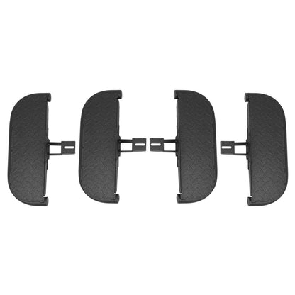 Solid Spare Side Hood Steps Kit For 07-18 Jeep Wrangler JK Unlimited JKU 4-Door Steel 4Pcs