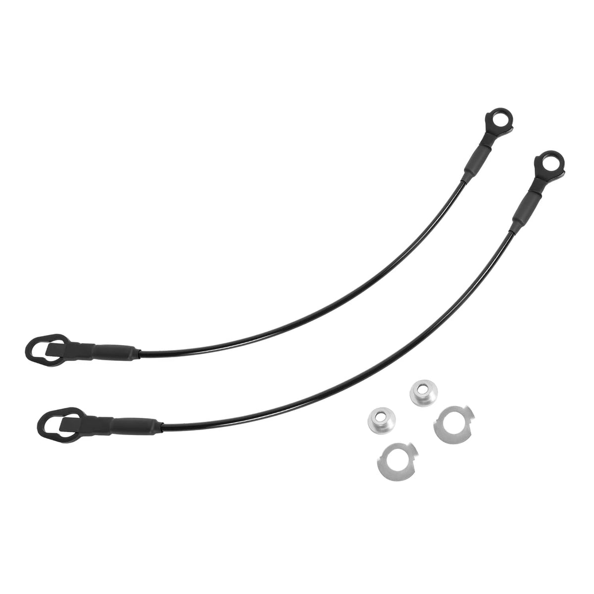 Solid Spare For Ford F-150 F250 F350 1983-1986 Truck Rear Tailgate Cables Straps Set LH+RH