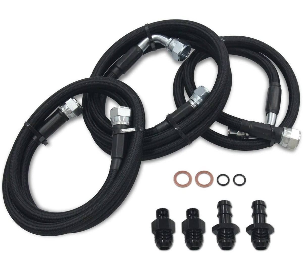 Solidspare New 48RE Transmission Cooler Hose Line Fittings for 2003-2007 Dodge Ram 5.9L