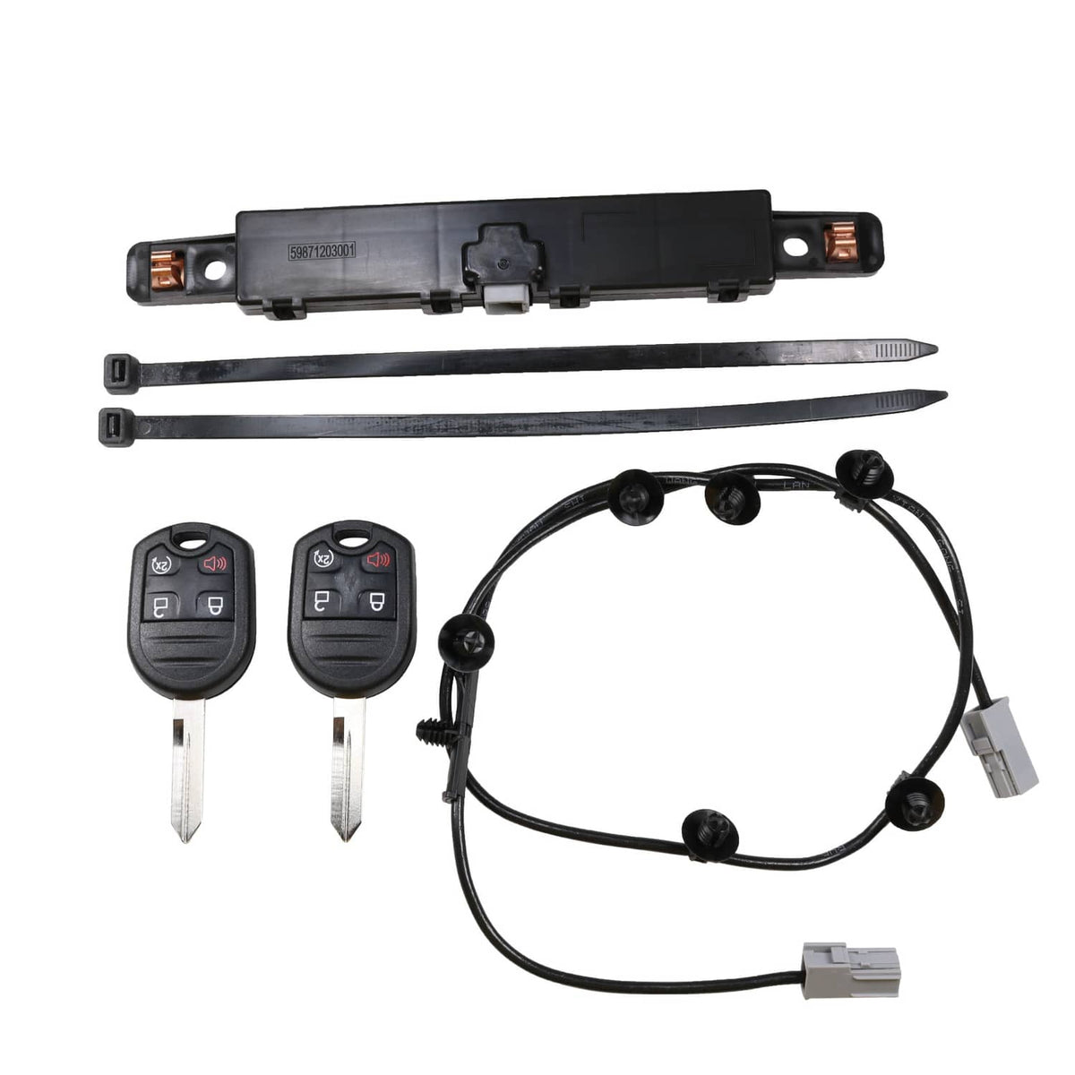 Solidspare BC3Z-19G364-A Remote Car Start RPO Kit with 2 Keys for 2011-2014 Ford F-150 F150