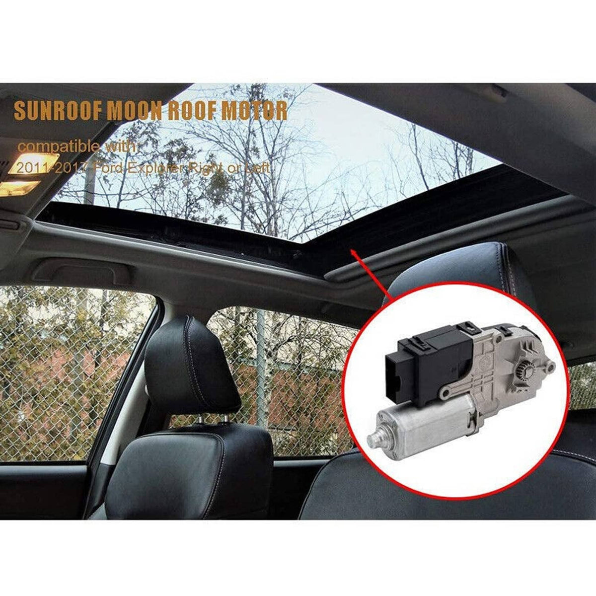 Solidspare Sunroof Moon Roof Motor For Ford Explorer 2011 2012 2013 2014 2015 2016 2017