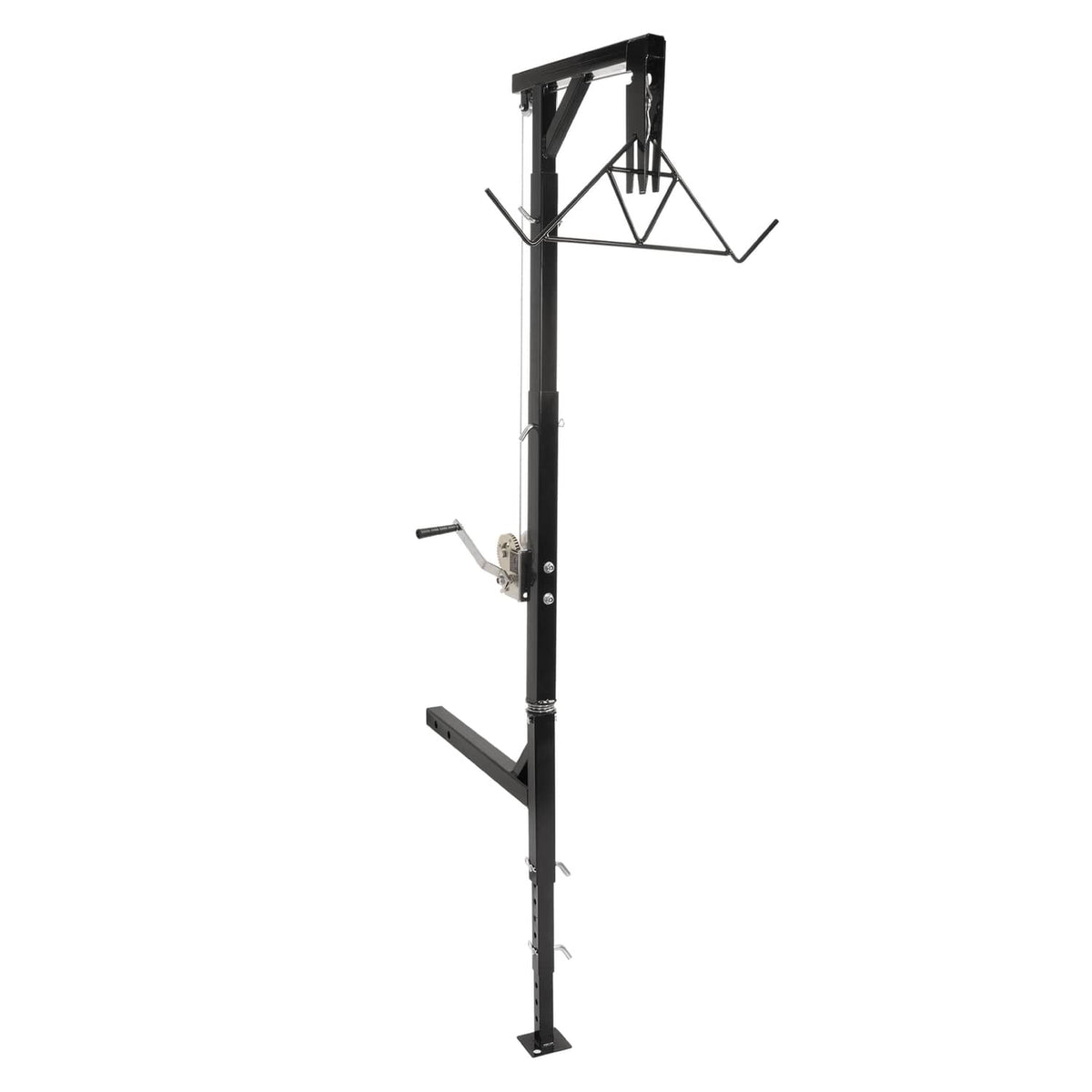 Solid Spare 600lb Truck Hitch Game Hunting Deer Hoist w/ Winch-360 Swivel 2" Hitch Receiver