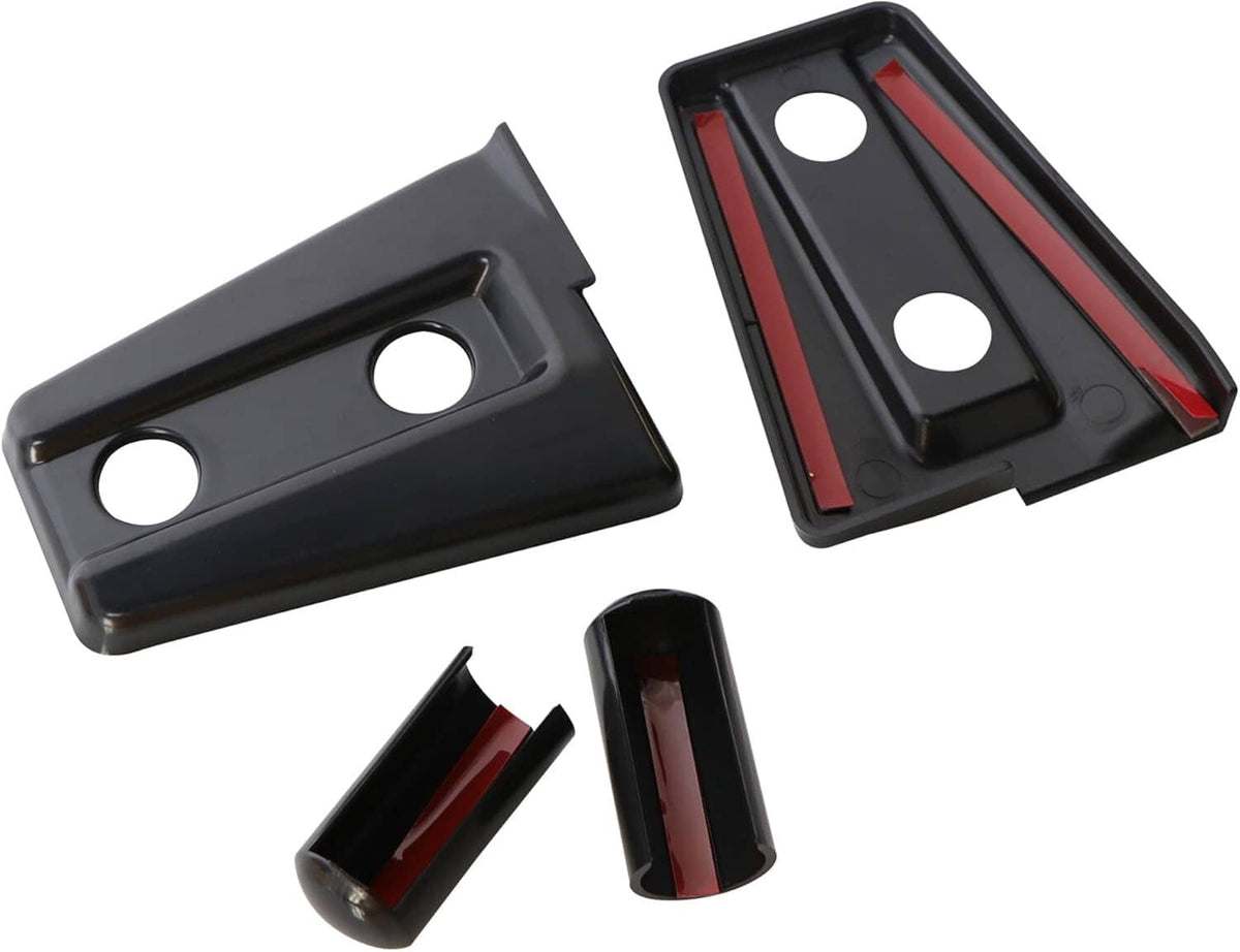 Solid Spare Exterior Door Hinge Cover & Hood Hinge Trim for Jeep Wrangler JK JKU 2007-2017