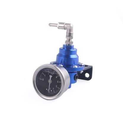 Solidspare Universal 160psi Adjustable Fuel Pressure Regulator Kit With Regulator Oil Gauge