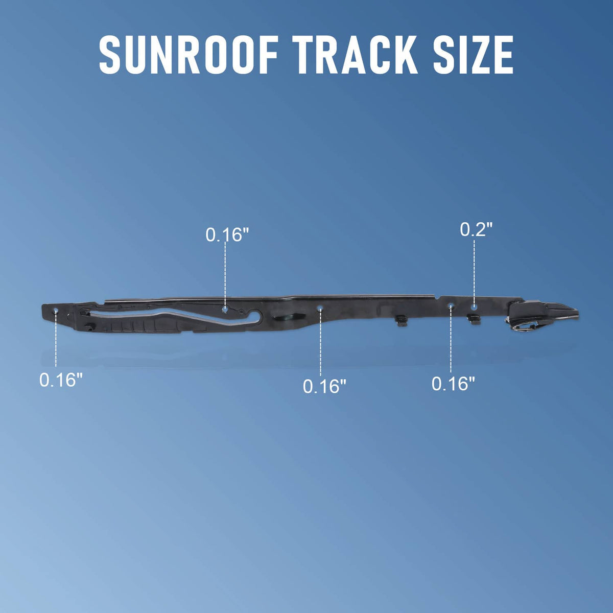 Solidspare Sunroof Track Assembly Repair Kit Fits 2015-2020 F150 2017-2019 F250 F350 F450