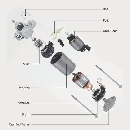 Solidspare Starter Motor for Dodge Avenger Journey Jeep Compass Patriot 2.0L 2.4L 117994