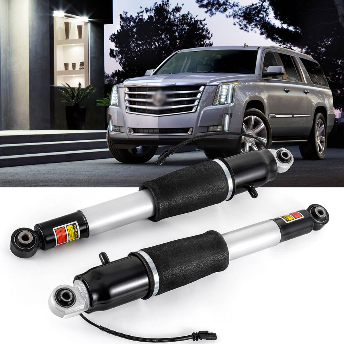 Solidspare For 15-20 Escalade Yukon Suburban Tahoe Rear Shock Absorbers Strut Left & Right