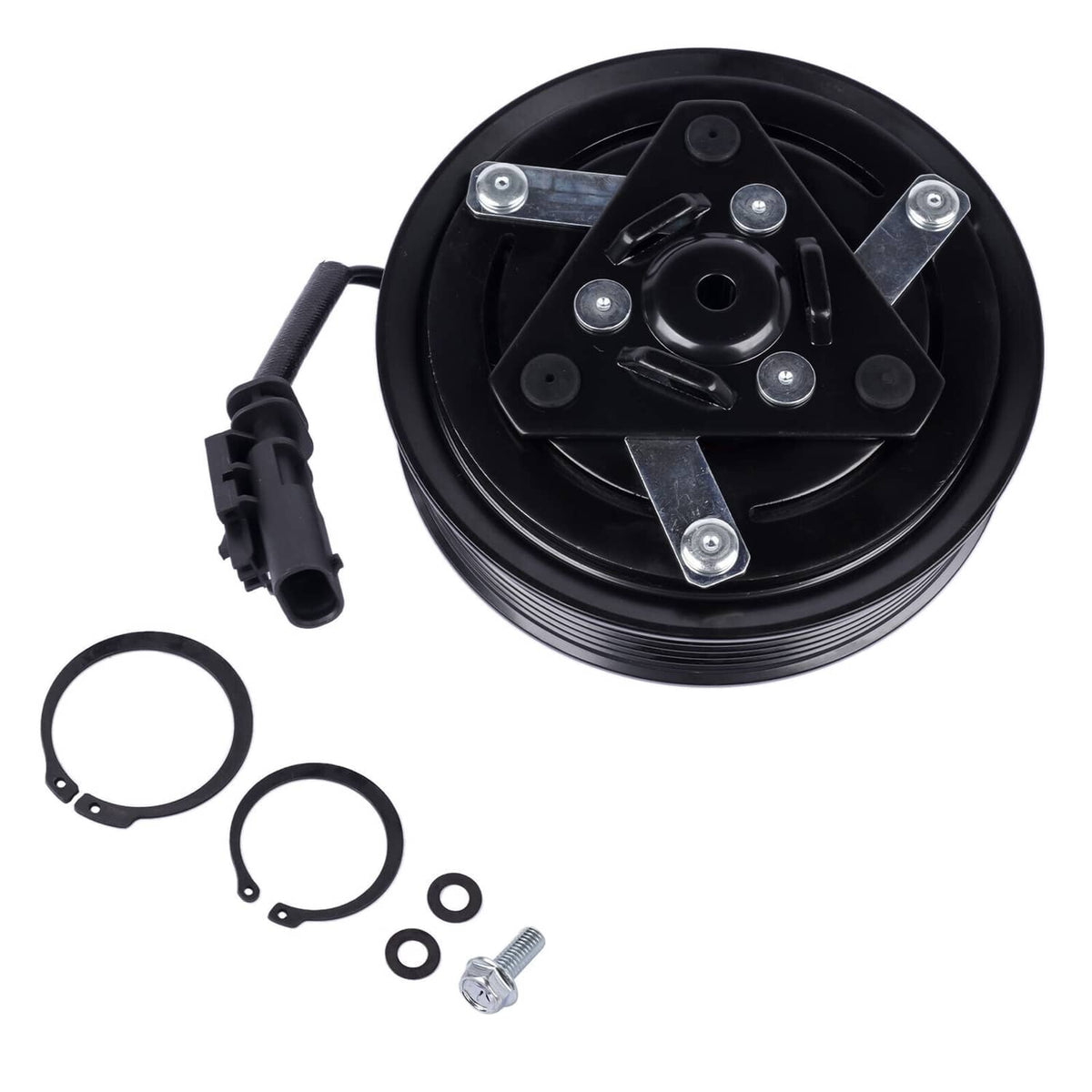 Solidspare A/C Compressor Clutch Kit for Chevrolet Equinox 18-21 Colorado GMC Canyon CVC