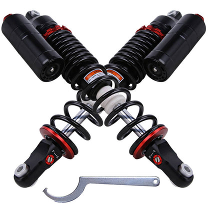 Solidspare 16.75" STAGE 5 ADJUSTABLE FRONT AIR SHOCKS ABSORBERS FOR YAMAHA SUZUKI KAWASAKI