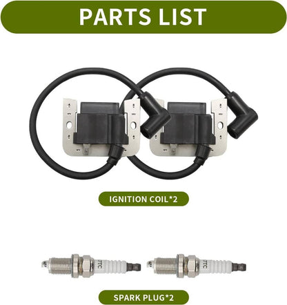 Solidspare 2x Ignition Coil Module Set For Kohler Command Engines 27HP CH18 CH740 2458401-S