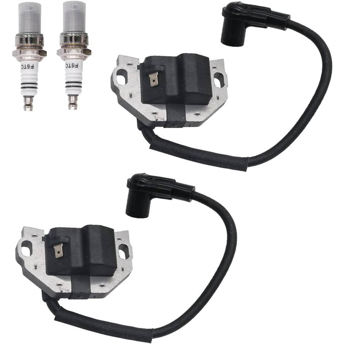 Solidspare Set Ignition Coil w/ Spark Plug For KAWASAKI FR FS FX Series Engines 21171-0743