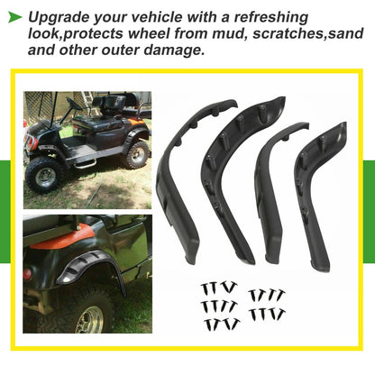 Solidspare For Yamaha G14 G16 G19 G20 G22 Golf Cart Front Rear Fender Flares W/ Hardware