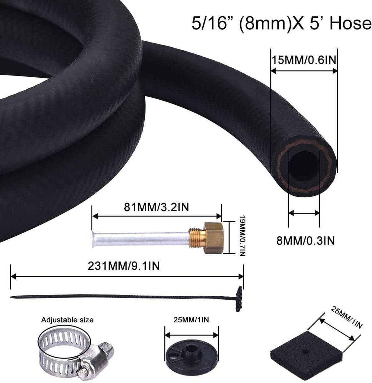 Solidspare 8 Rows Aluminum Remote Transmission Oil Cooler Radiator Converter Kit Universal
