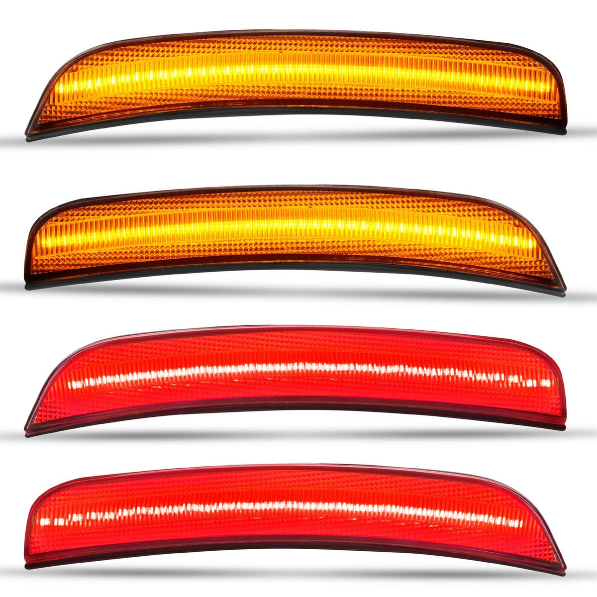 Solid Spare 4 x Clear LED Front & Rear Side Marker Lights Lamp For Chrysler 300 2015-2023