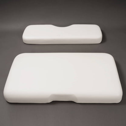Solidspare White Golf Cart Front Seat Bottom Cushion Backrest For EZGO RXV 2008-Up Models