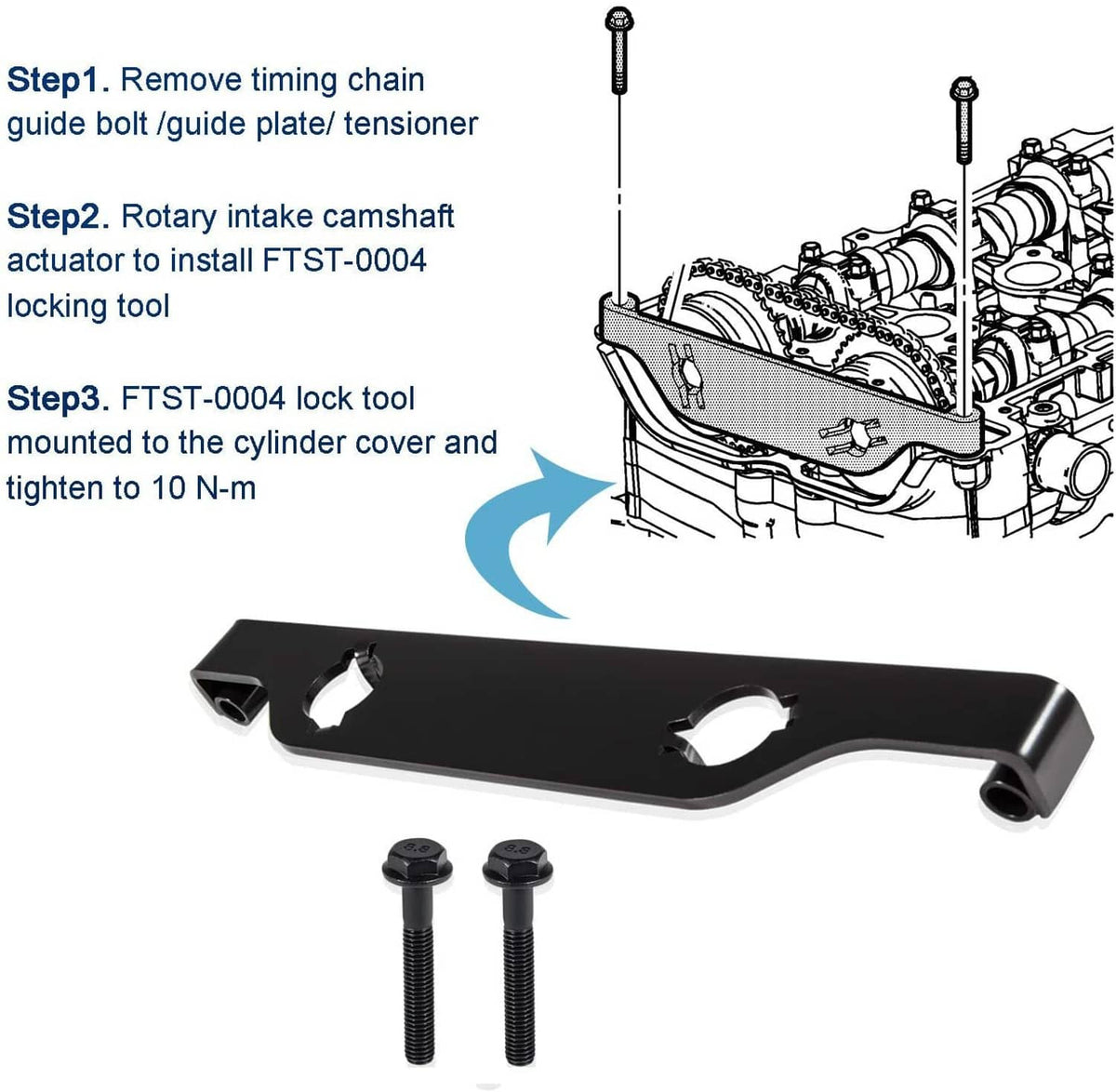 Solid Spare EN-48953 Cam Phaser Retainer-Camshaft Actuator Locking Tool for Buick Chevy GMC