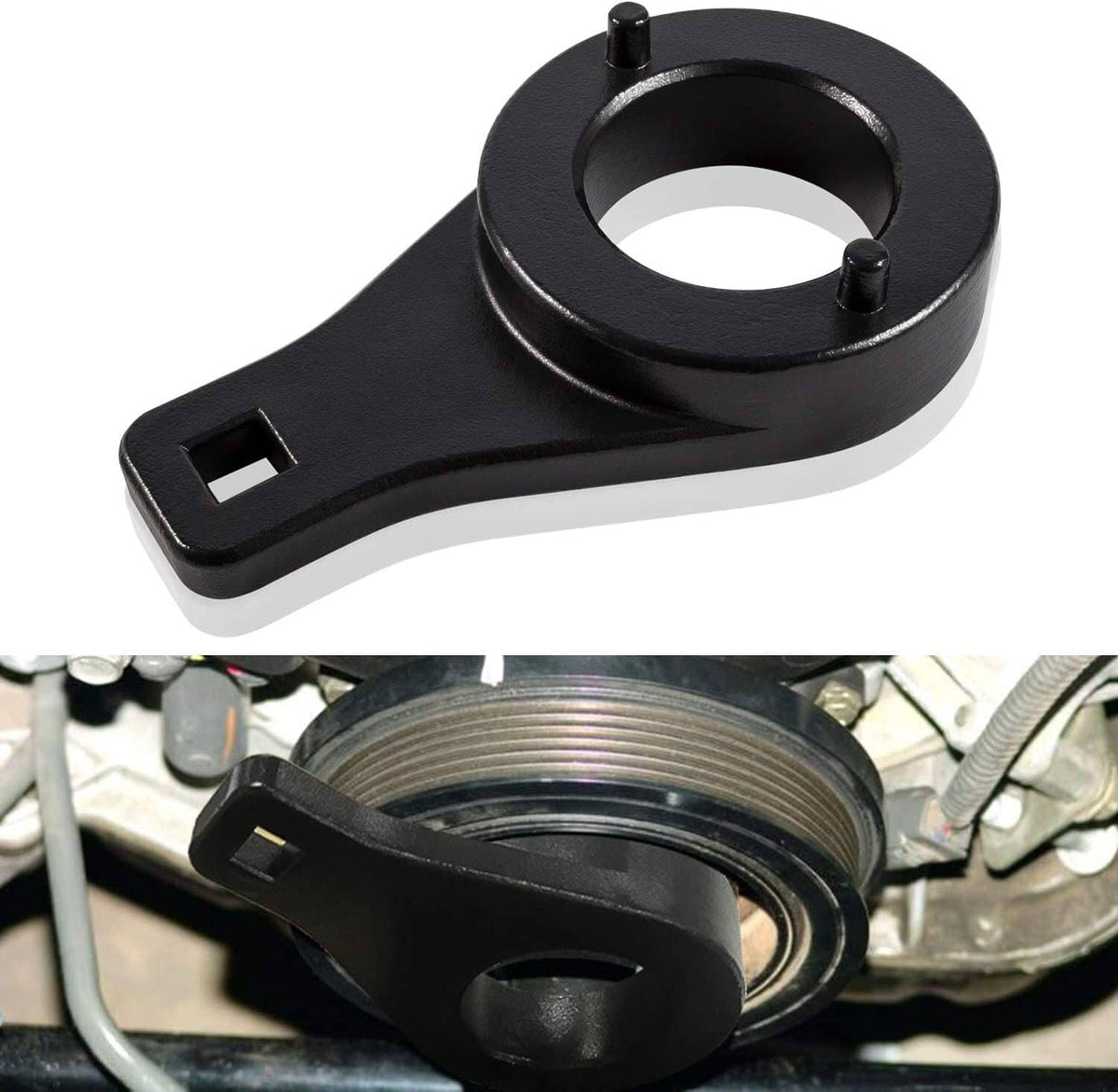Solid Spare Harmonic Damper Pulley Holding Tool for Toyota Tacoma 4Runner T100 Tundra Pickup