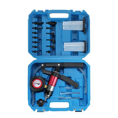 Solidspare 21pcs Hand Held Vacuum Pressure Pump Tester Brake Fluid Bleeder Bleeding Tool